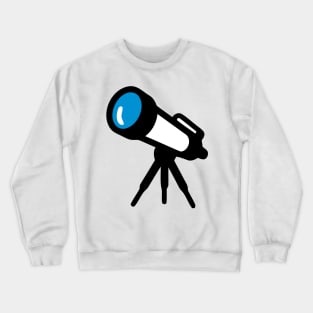 Telescope Emoticon Crewneck Sweatshirt